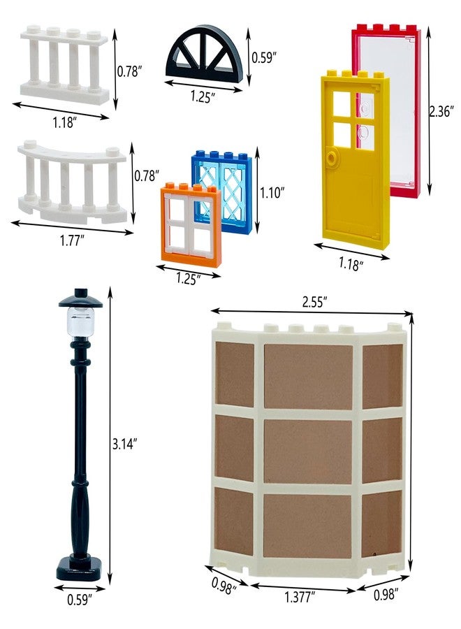 SAIBURAZ 90 Piece Windows,Doors, Fences Building Block Parts Toy Gift for Kids Boys Girls Age 6+ Kit Fit with Major Brands Children Gifts - Image 5